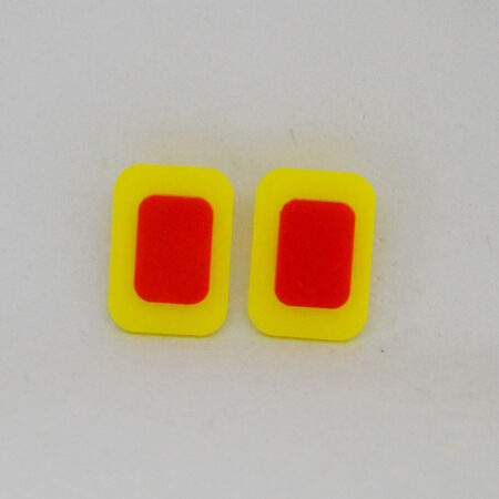 Coco amarelo e vermelho