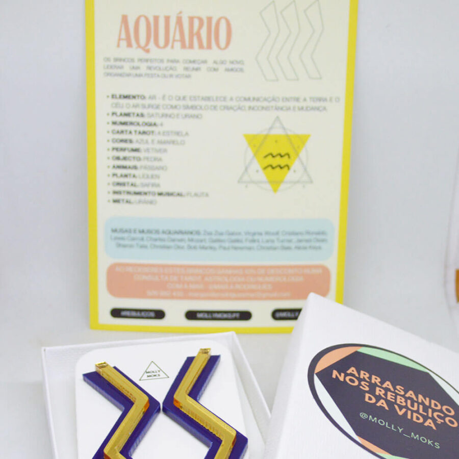 Aquário azul escuro e dourado - Image 5