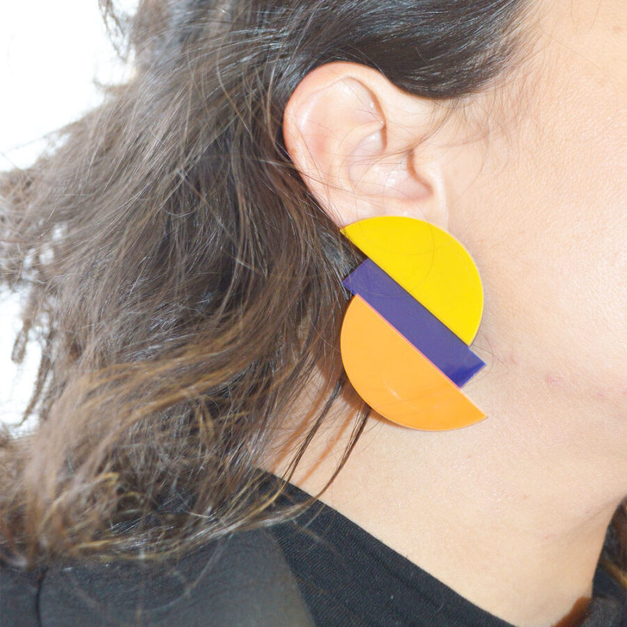 Gêmeos amarelo limão, azul escuro e laranja - Image 2
