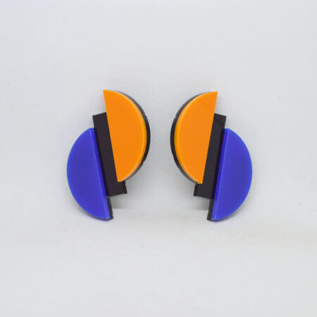 Gêmeos laranja, preto e azul