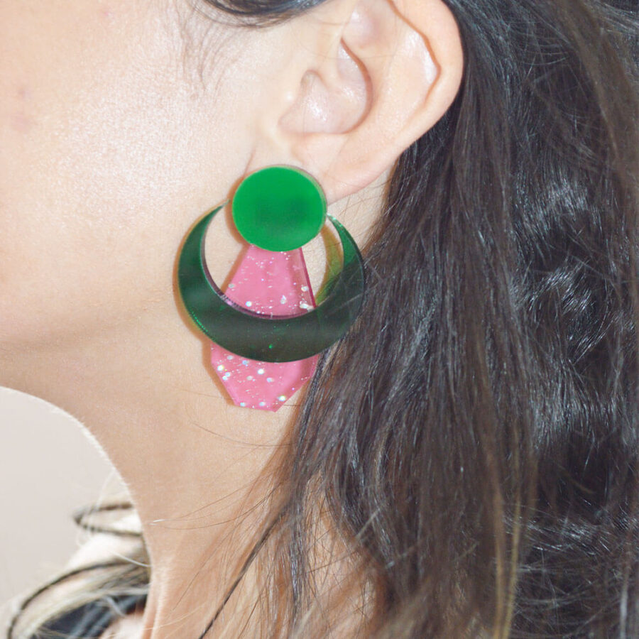 Touro rosa brilho e verde - Image 2