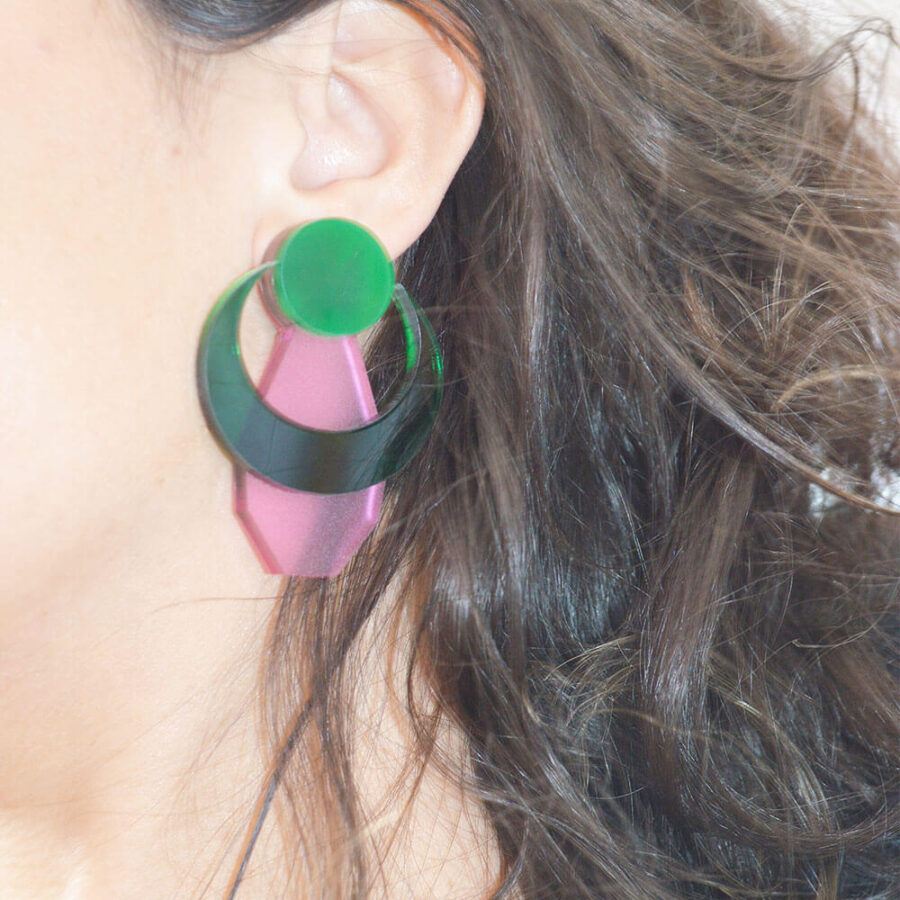Touro rosa em par trocado com mini Ava verde - Image 2