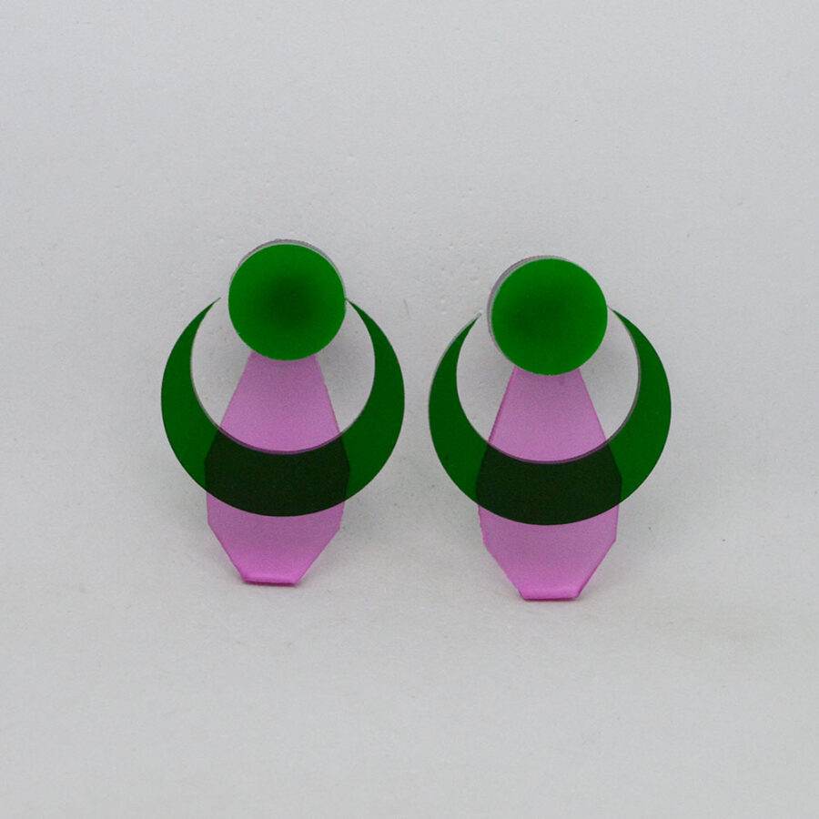 Touro rosa e verde