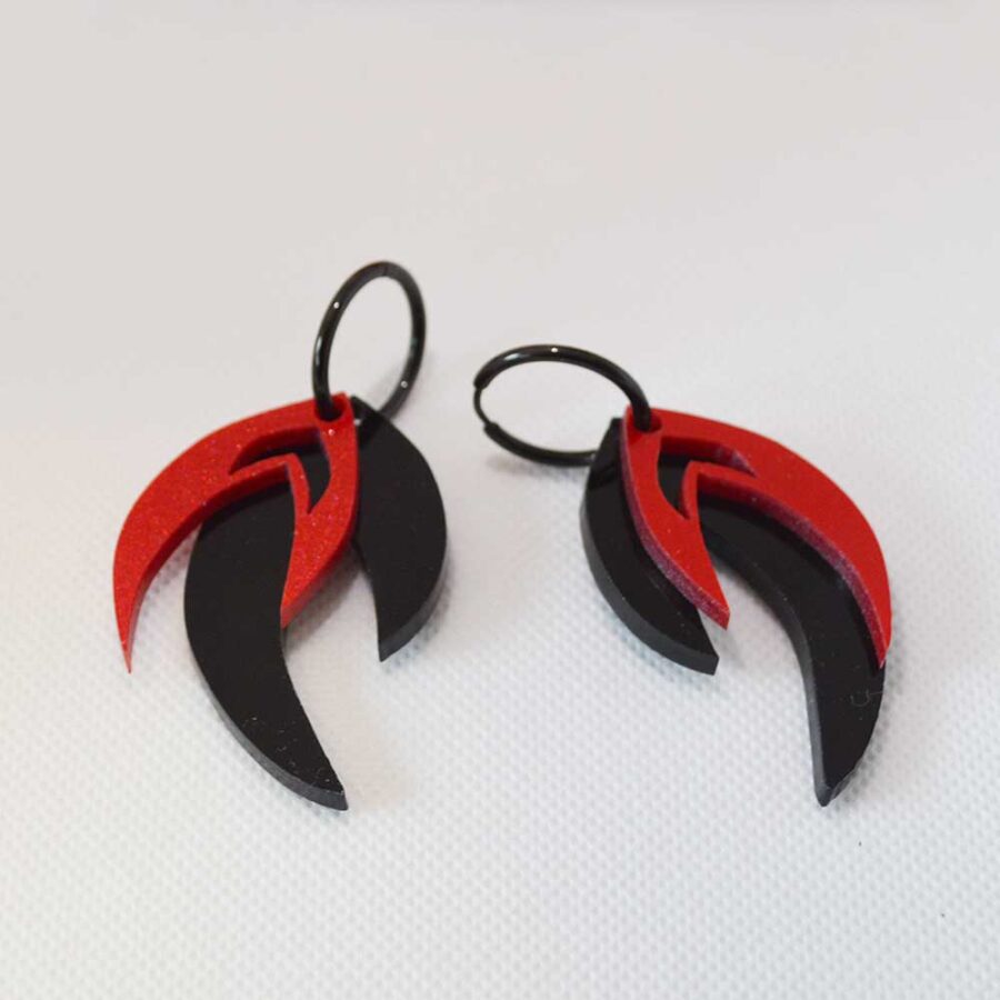 Escorpião preto e vermelho brilho - Image 2