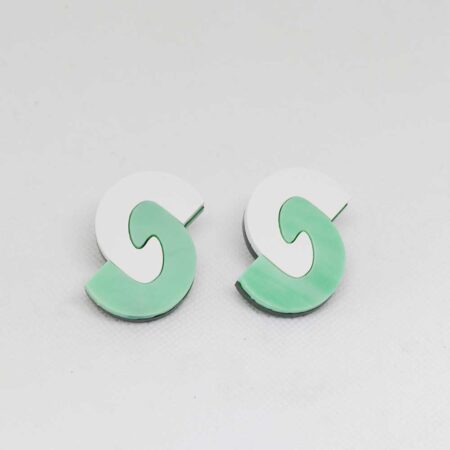 Peixes branco e verde mármore