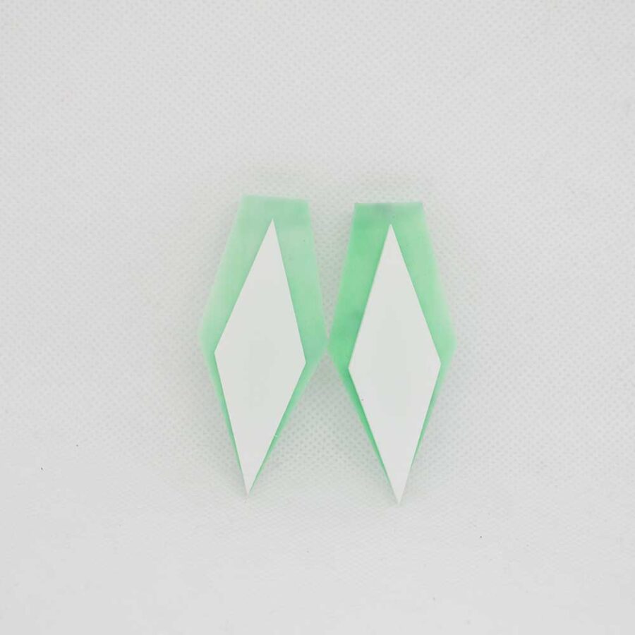 Bowie verde mármore e branco
