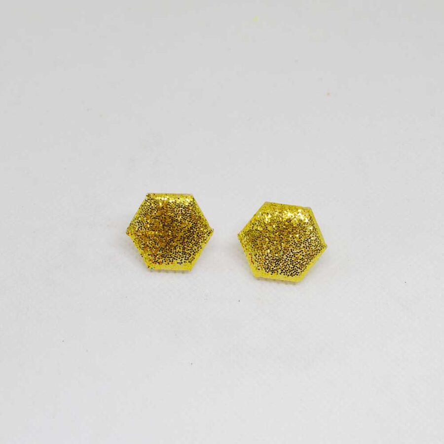 Mini Amália glitter dourado