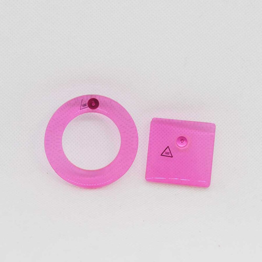 Par trocado Brigitte e Nico rosa transparente