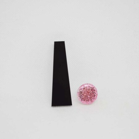 Par trocado Elizabeth preto e Mini Ava glitter rosa