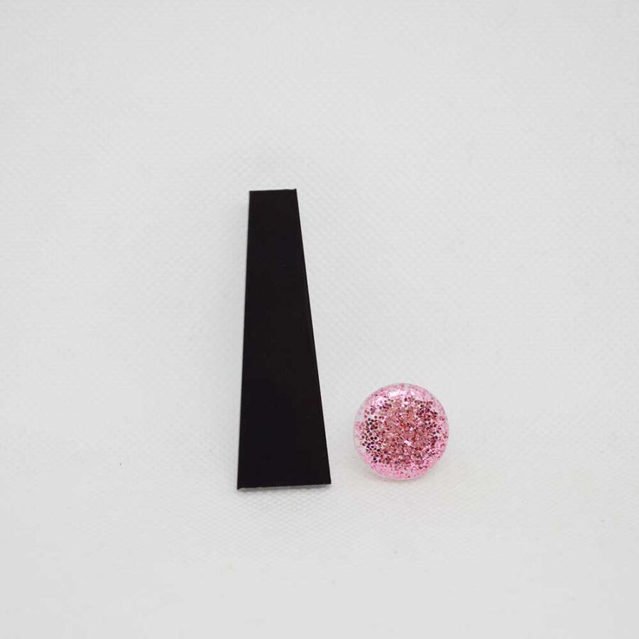 Par trocado Elizabeth preto e Mini Ava glitter rosa