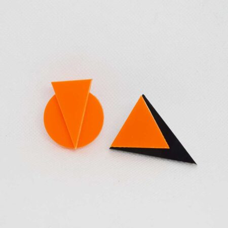 Par trocado Marilyn e Audrey dif em laranja e preto