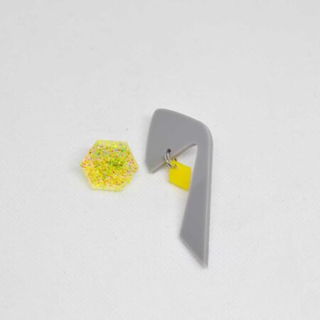 Par trocado Mini Amália glitter e Carneiro cinza
