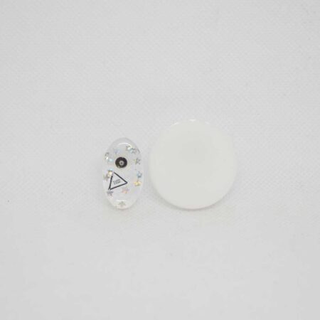 Par trocado Mini Diana transp com estrelas e Ava branco