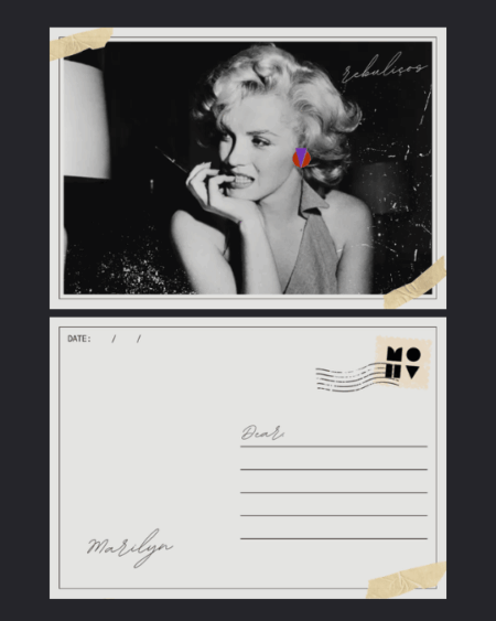 Postal Marilyn