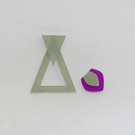 Par trocado Sophia e Johnny verde e uva