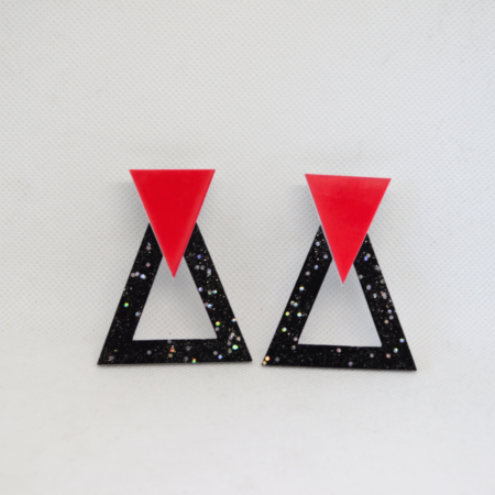 Sophia preto brilho e morango