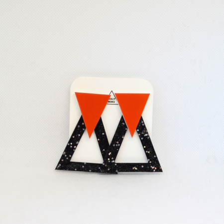 Sophia preto brilho e terracota