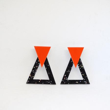 Sophia preto brilho e terracota