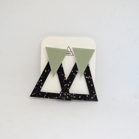 Sophia preto brilho e verde