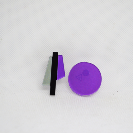 Par trocado Rita verde preto e roxo com Ava roxo