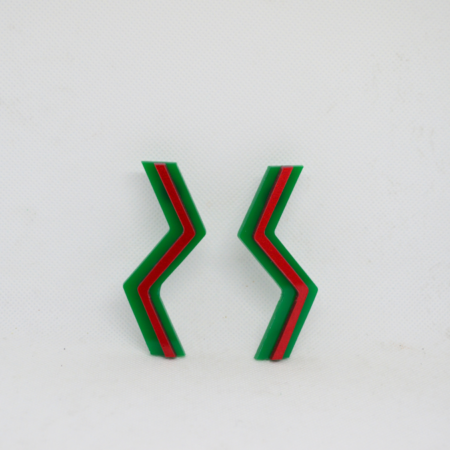 Aquário verde e vermelho