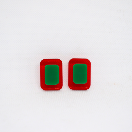 Coco vermelho e verde