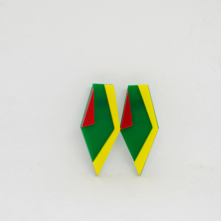 Bowie vermelho, verde e amarelo