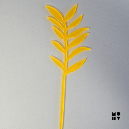 Arrepio amarelo neon