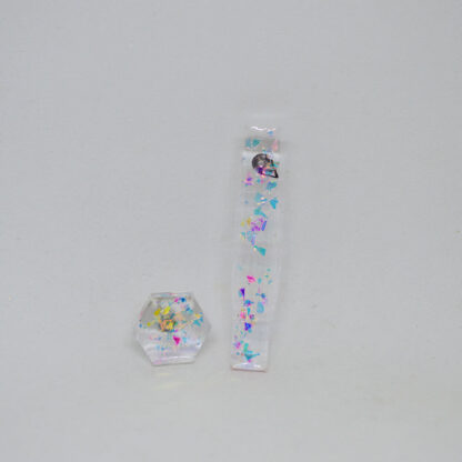 Glitter 4 - Par trocado Debbie S e mini Amália transparente tiras