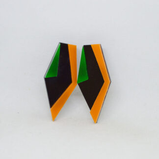 Bowie preto, verde e laranja