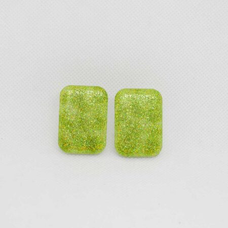 Coco transparente com glitter verde