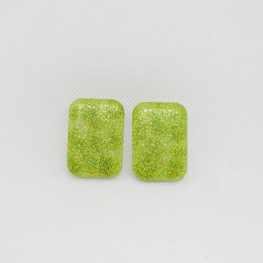 Coco transparente com glitter verde