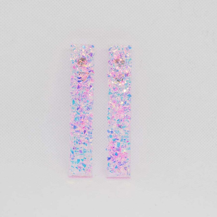 Debbie glitter rosa holográfica