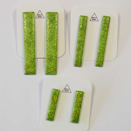 Debbie em pack de 3 verde glitter
