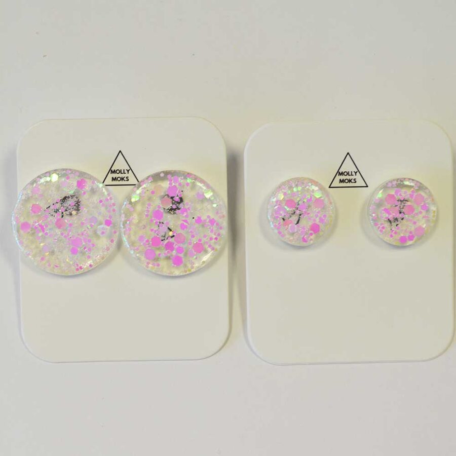 Ava em pack de 2 rosa holográfico glitter