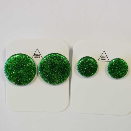Ava em pack de 2 verde glitter