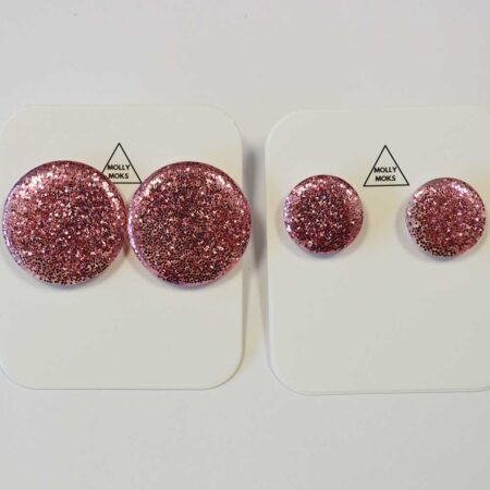Ava em pack de 2 rosa velho glitter