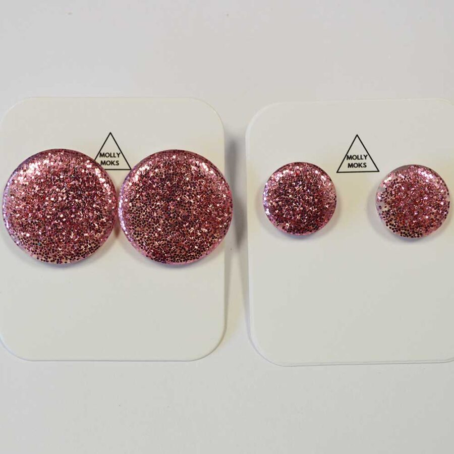 Ava em pack de 2 rosa velho glitter