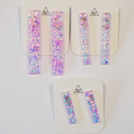 Debbie em pack de 3 rosa tiras glitter