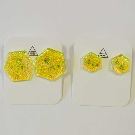 Amália em pack de 2 amarelo glitter