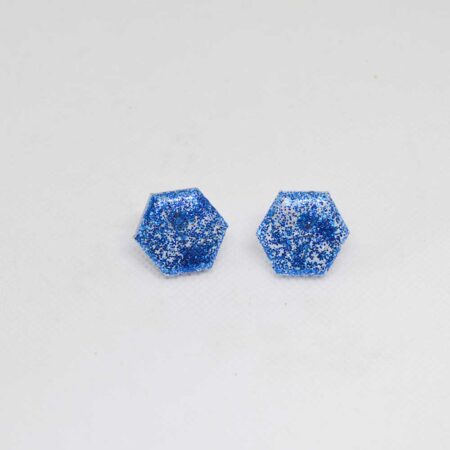 Mini Amália glitter azul