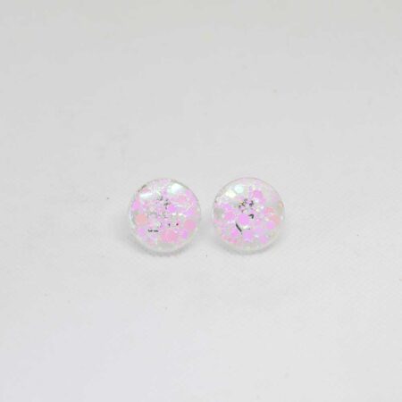 Mini Ava glitter rosa holográfico