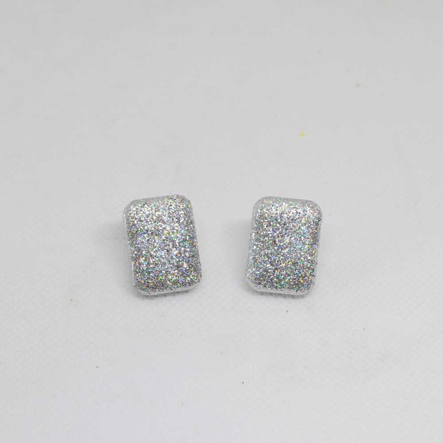 Mini Coco glitter prateado