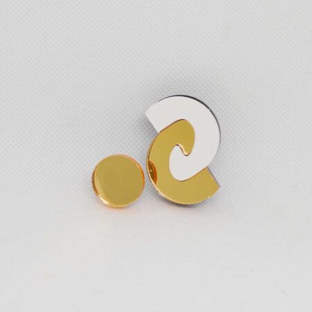 Par trocado Mini Ava e Peixes dourado branco