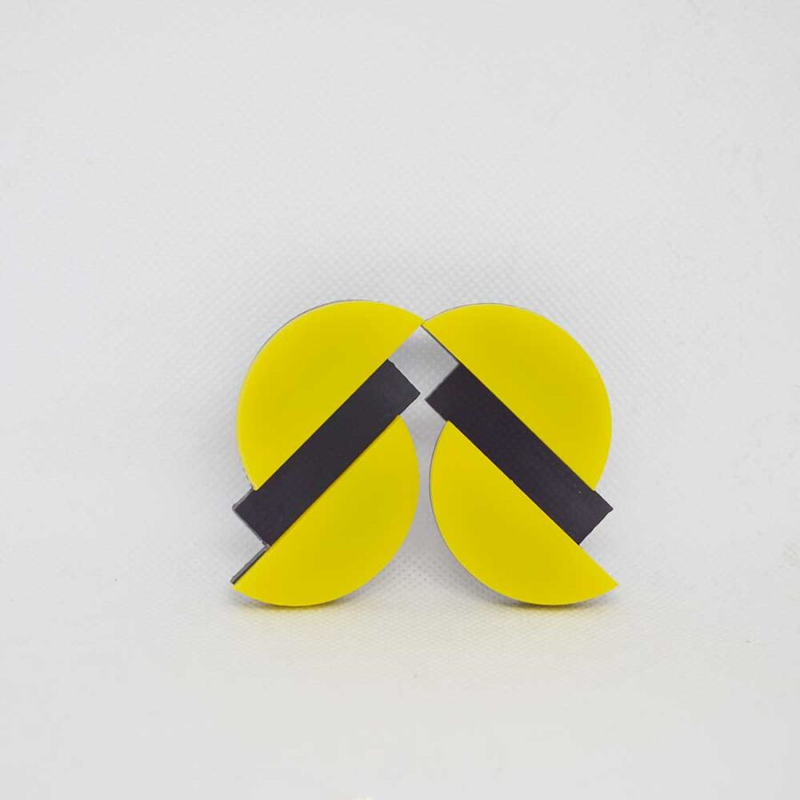 Gêmeos amarelo e preto transparente