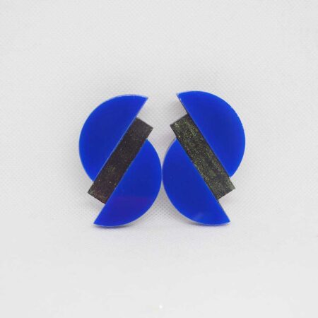 Gêmeos azul e preto brilho